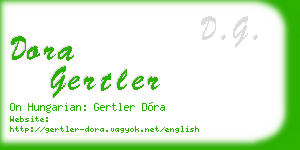 dora gertler business card