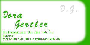 dora gertler business card